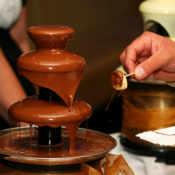 illustration animation culinaire fontaine à chocolat pour événement